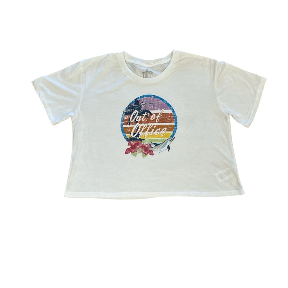 Guy Harvey 'Out of Office' Crop Top